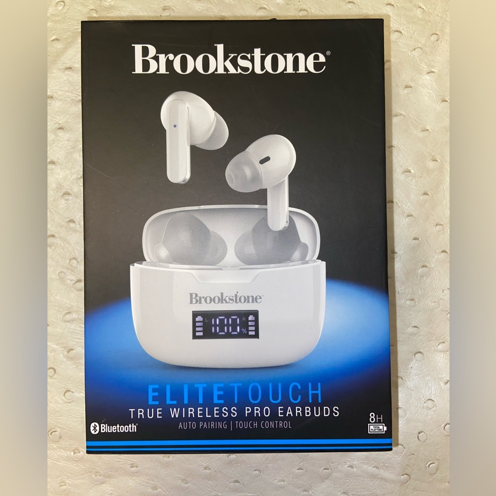 Brookstone wireless earbuds NIB
